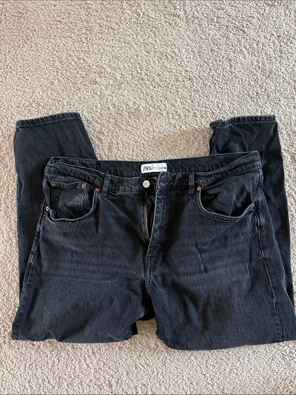 Zara Men Black Slim Straight Jeans